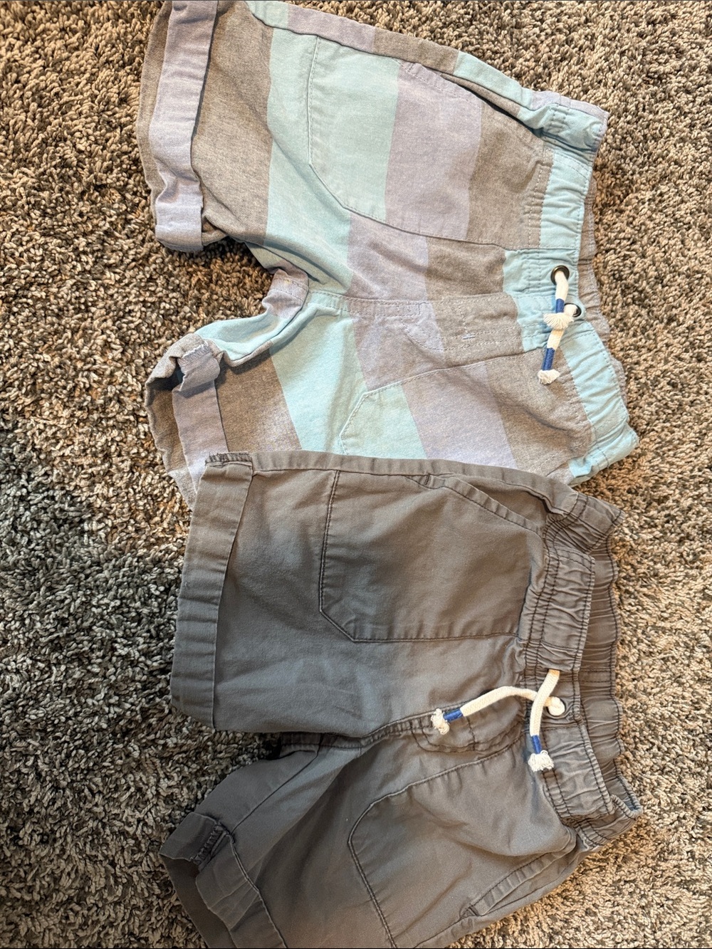 Cat & Jack Two-Pack Pull-On Shorts - Light Blue & Gray